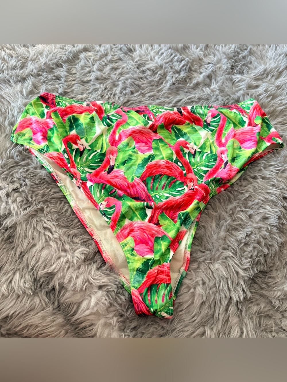 Curvy Beach flamingo high waist bottom 3x